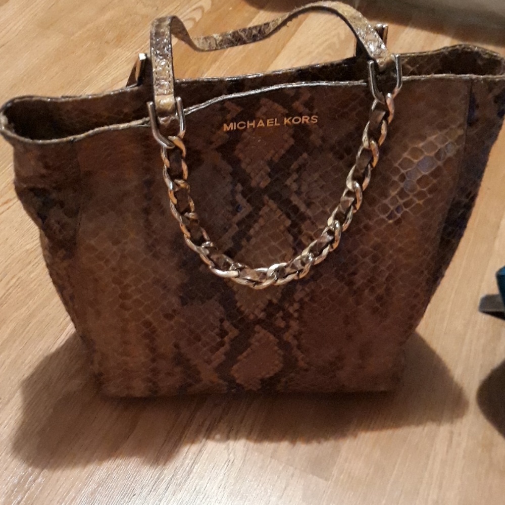 Michael Kors snake skin purse